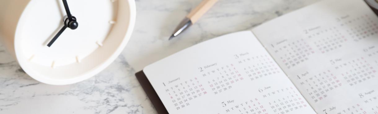 スケジュール帳のイメージ画像