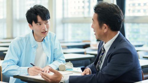 個別のエントリーシート添削面談の様子